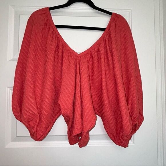 Zara Textured Balloon Puff Sleeve Top - Picture 8 of 11